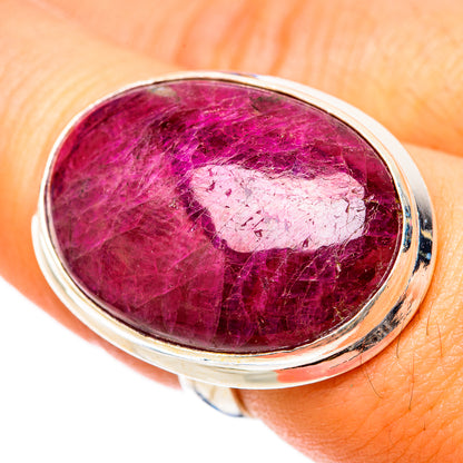 Ruby Fuchsite Rings handcrafted by Ana Silver Co - RING117922