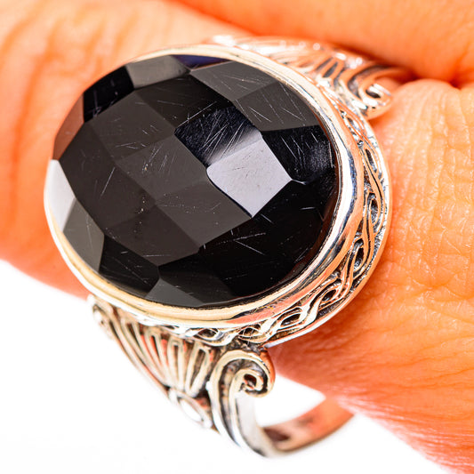 Black Onyx Rings handcrafted by Ana Silver Co - RING117927