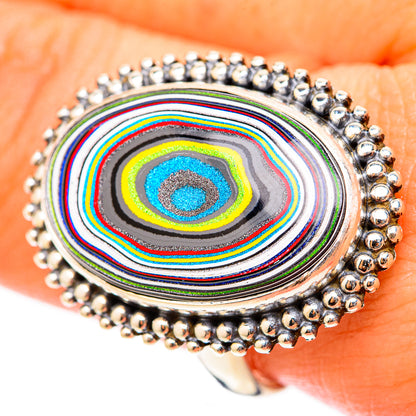 Fordite Rings handcrafted by Ana Silver Co - RING117937