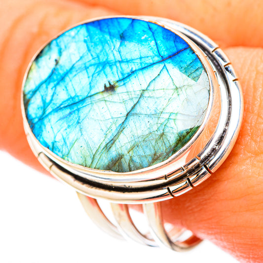 Labradorite Rings handcrafted by Ana Silver Co - RING117938