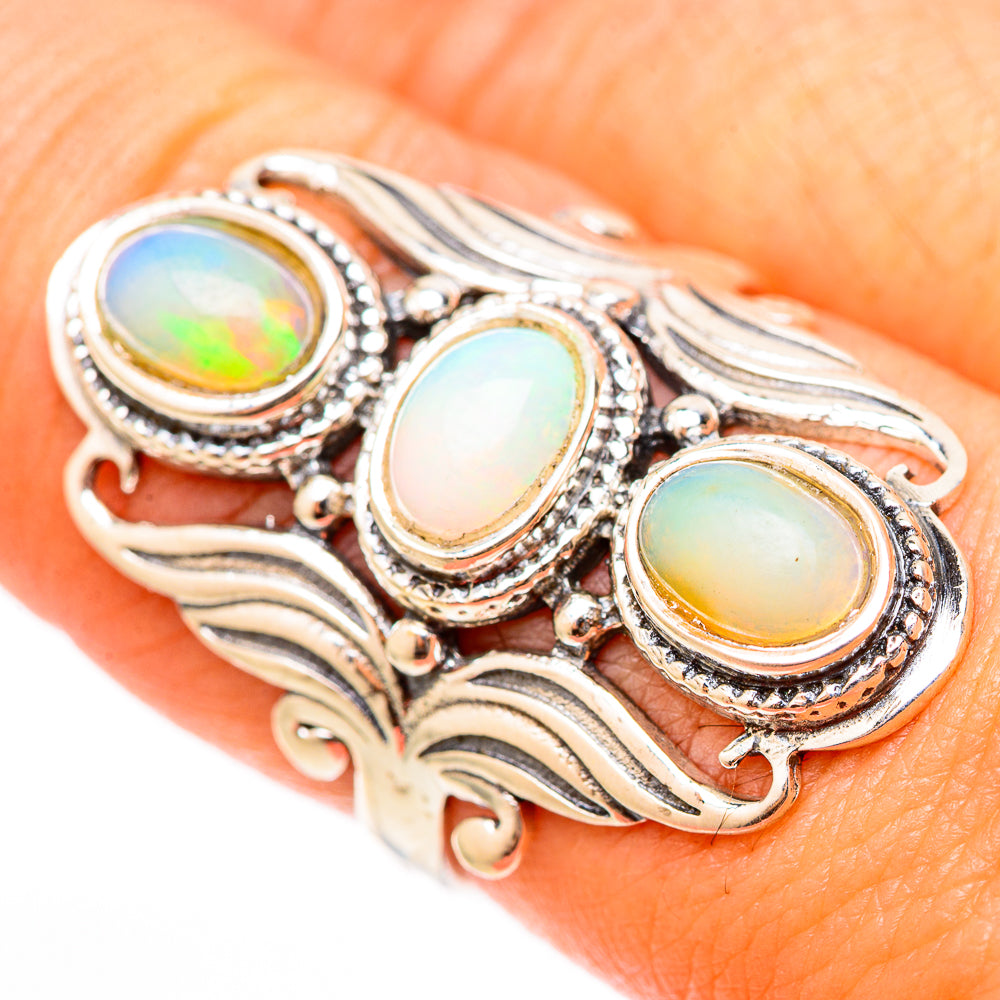 Ethiopian Opal Rings handcrafted by Ana Silver Co - RING117940
