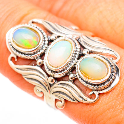 Ethiopian Opal Rings handcrafted by Ana Silver Co - RING117940