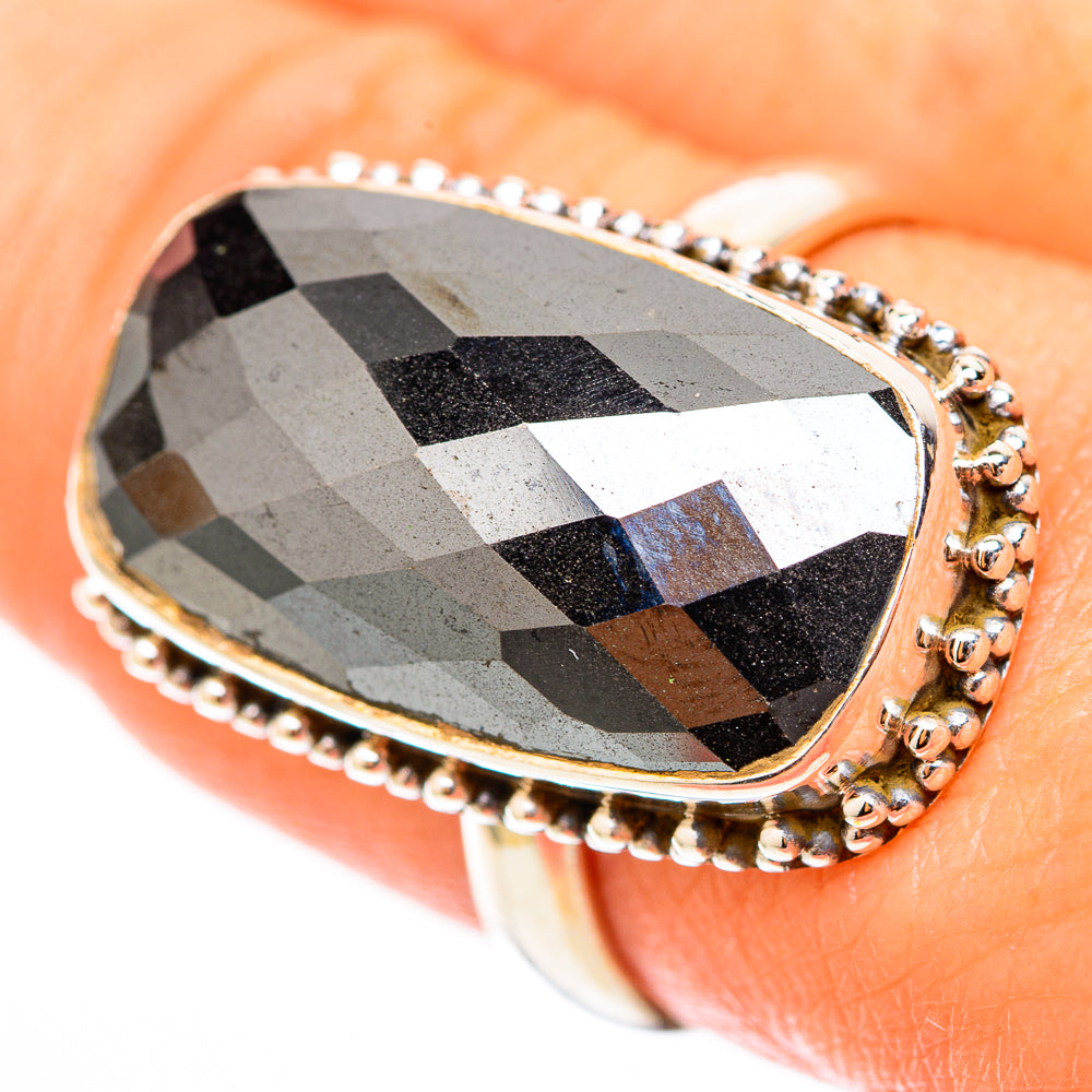 Hematite Rings handcrafted by Ana Silver Co - RING117941