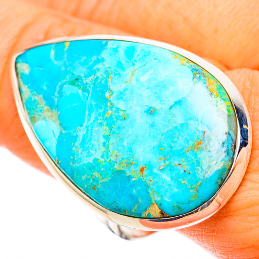Peruvian Chrysocolla Rings handcrafted by Ana Silver Co - RING117945