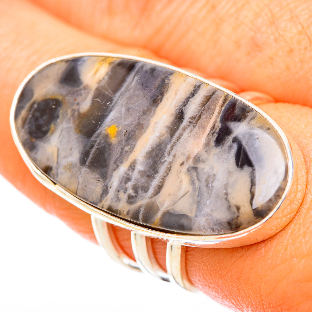 Tiger Dendrite Agate Rings handcrafted by Ana Silver Co - RING117947