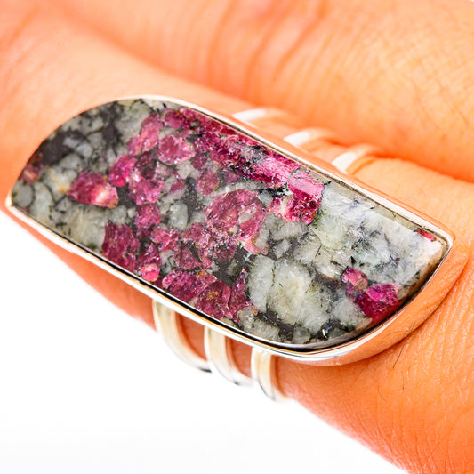 Russian Eudialyte Rings handcrafted by Ana Silver Co - RING117950