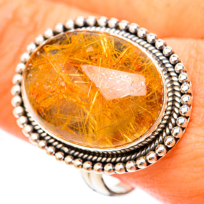 Rutilated Quartz Rings handcrafted by Ana Silver Co - RING117959