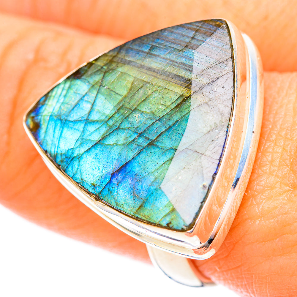 Labradorite Rings handcrafted by Ana Silver Co - RING117966