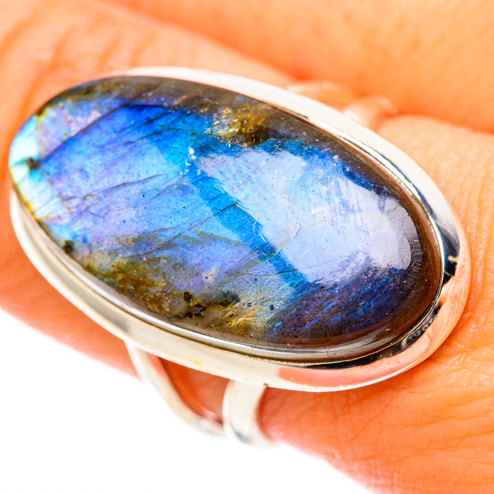 Labradorite Rings handcrafted by Ana Silver Co - RING117971