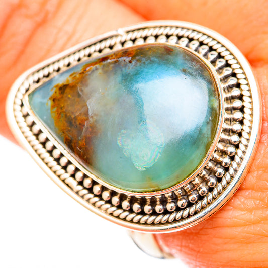 Peruvian Opal Rings handcrafted by Ana Silver Co - RING117972