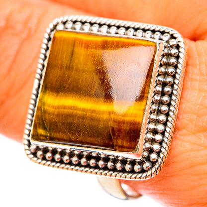Tiger Eye Rings handcrafted by Ana Silver Co - RING117974