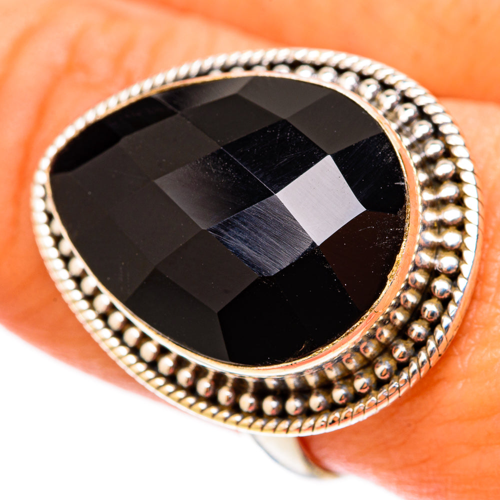 Black Onyx Rings handcrafted by Ana Silver Co - RING117979