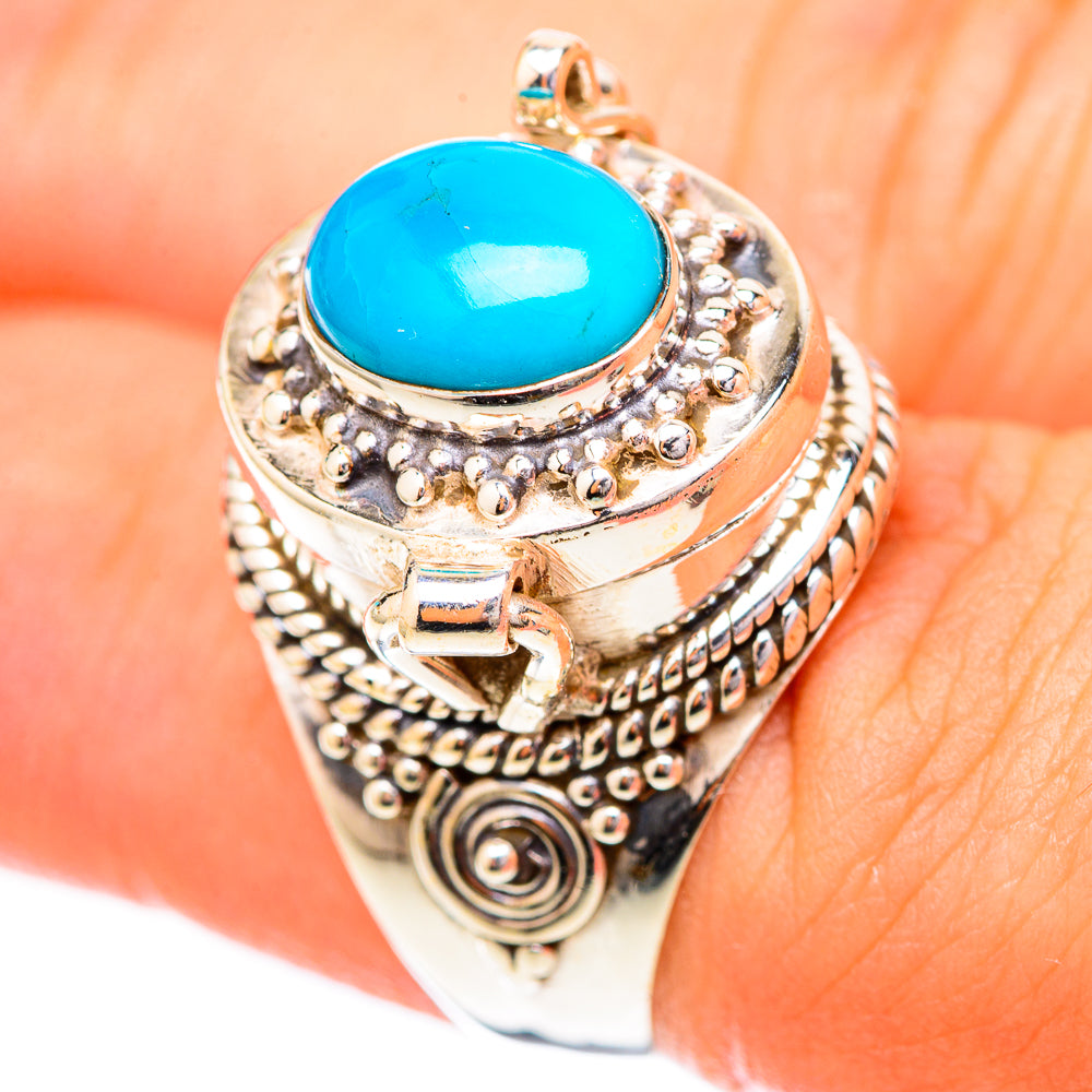 Sleeping Beauty Turquoise Rings handcrafted by Ana Silver Co - RING117999