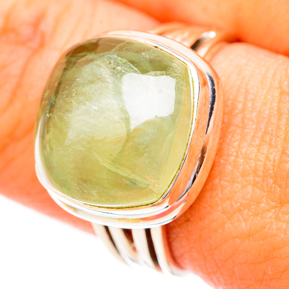 Prehnite Rings handcrafted by Ana Silver Co - RING118004