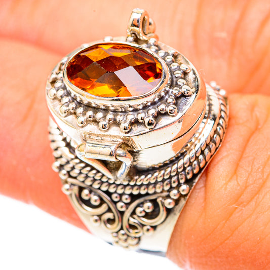 Mandarin Citrine Rings handcrafted by Ana Silver Co - RING118006