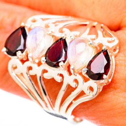 Garnet Rings handcrafted by Ana Silver Co - RING118009