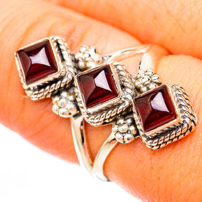 Garnet Rings handcrafted by Ana Silver Co - RING118010