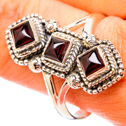 Garnet Rings handcrafted by Ana Silver Co - RING118011