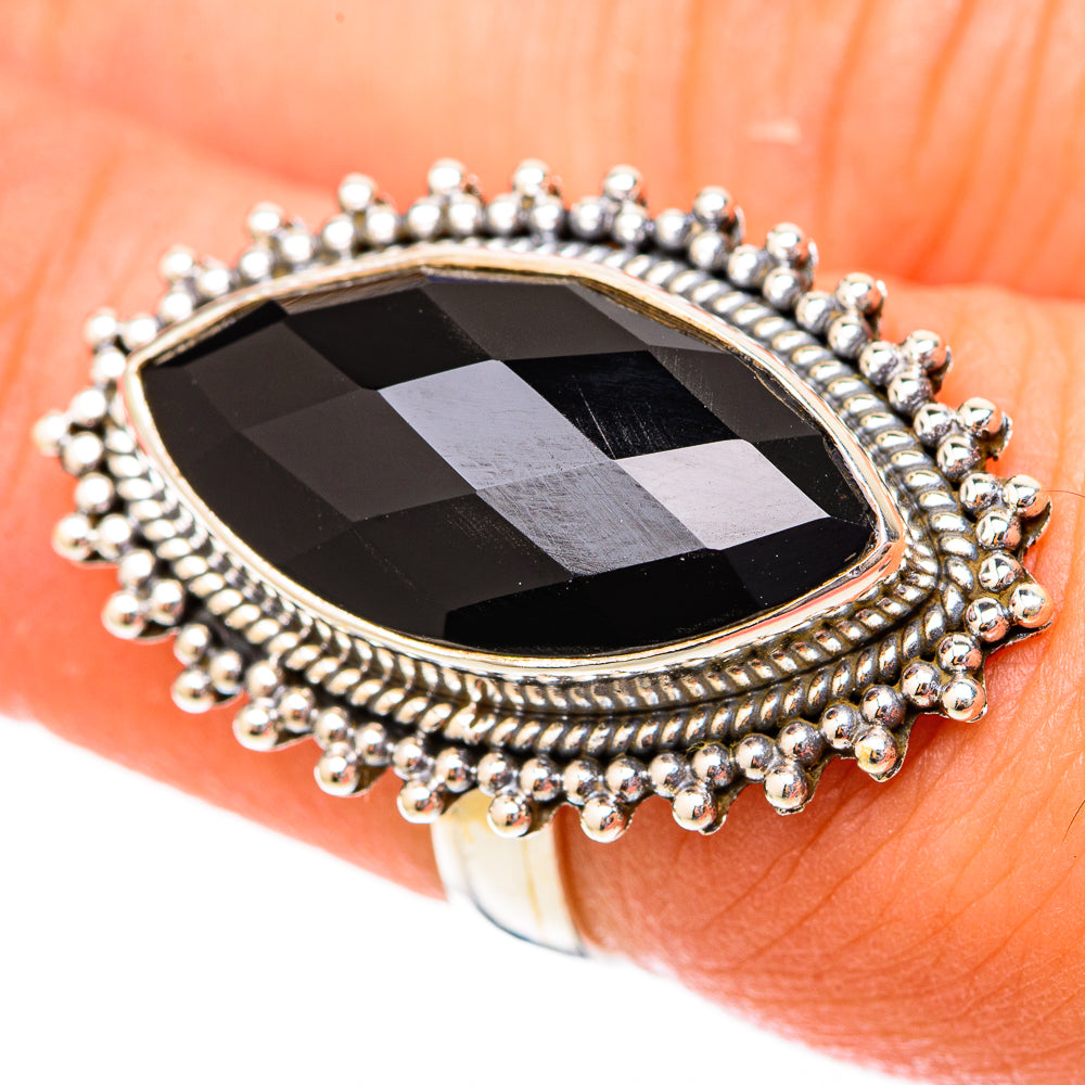 Black Onyx Rings handcrafted by Ana Silver Co - RING118015