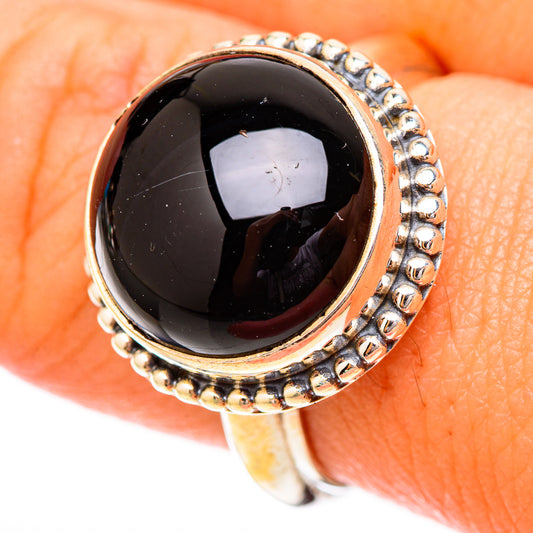 Black Onyx Rings handcrafted by Ana Silver Co - RING118016