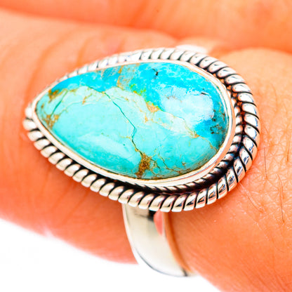Chrysocolla Rings handcrafted by Ana Silver Co - RING118023