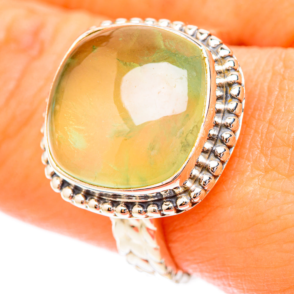 Prehnite Rings handcrafted by Ana Silver Co - RING118026