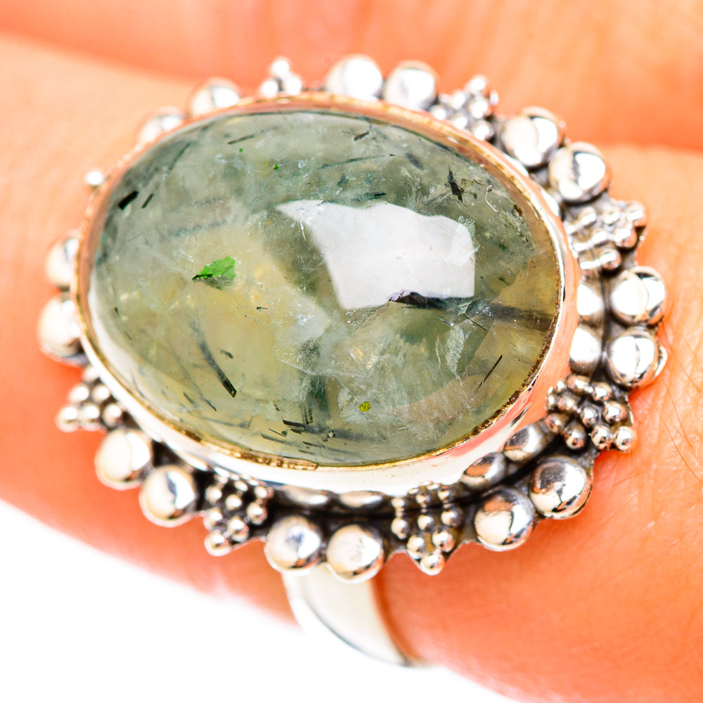 Prehnite Rings handcrafted by Ana Silver Co - RING118028