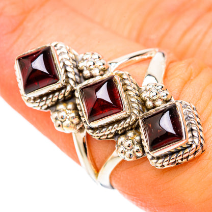 Garnet Rings handcrafted by Ana Silver Co - RING118033