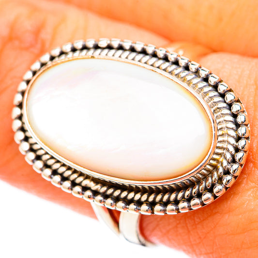 Mother Of Pearl Rings handcrafted by Ana Silver Co - RING118038