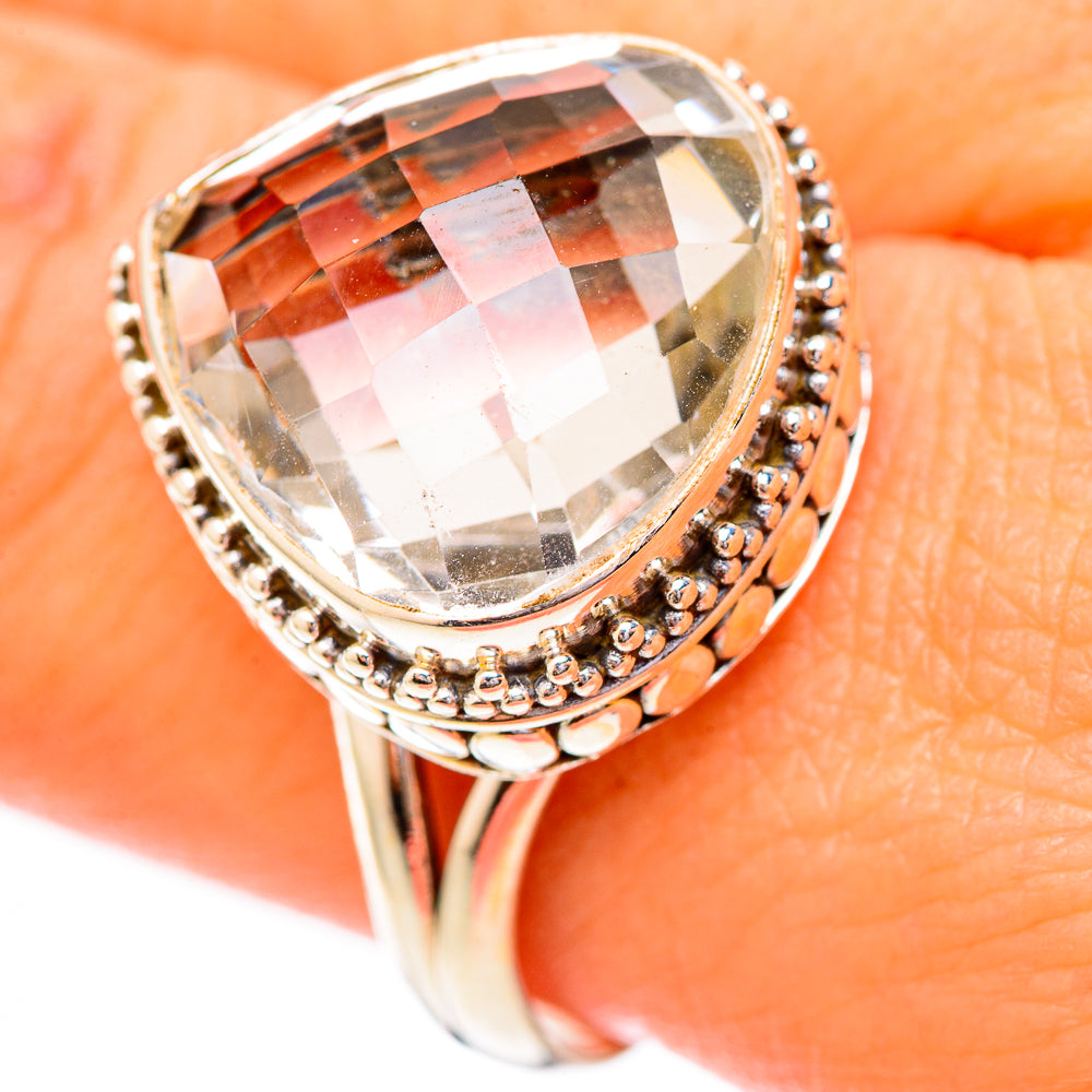 White Quartz Rings handcrafted by Ana Silver Co - RING118040