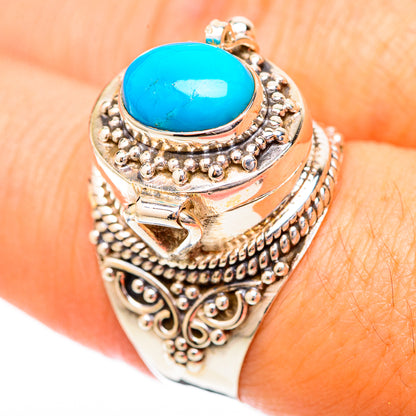 Sleeping Beauty Turquoise Rings handcrafted by Ana Silver Co - RING118042