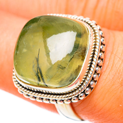 Prehnite Rings handcrafted by Ana Silver Co - RING118048
