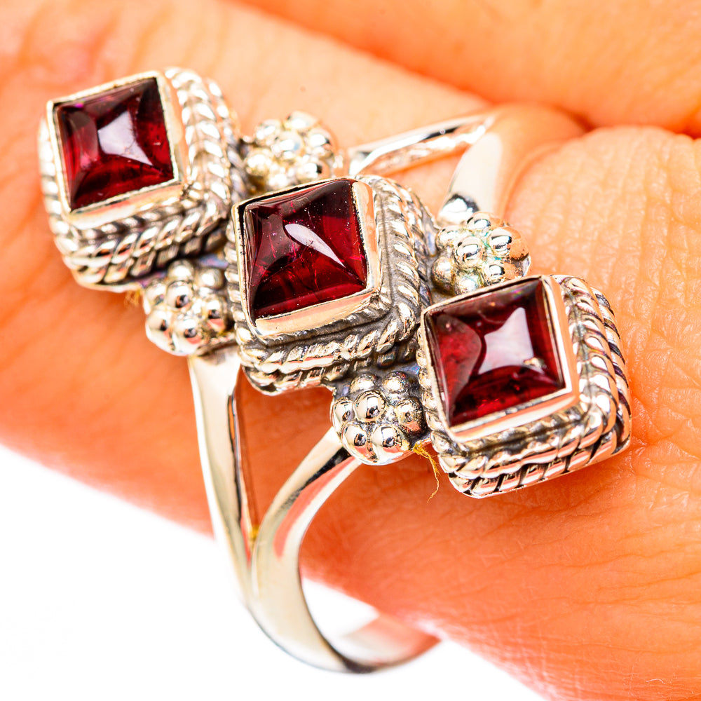 Garnet Rings handcrafted by Ana Silver Co - RING118055