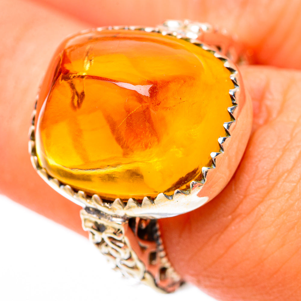 Citrine Sugarloaf Rings handcrafted by Ana Silver Co - RING118071