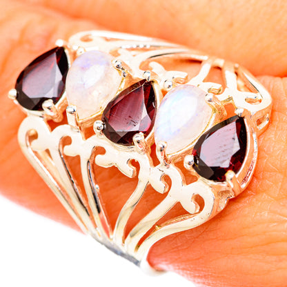 Garnet Rings handcrafted by Ana Silver Co - RING118074