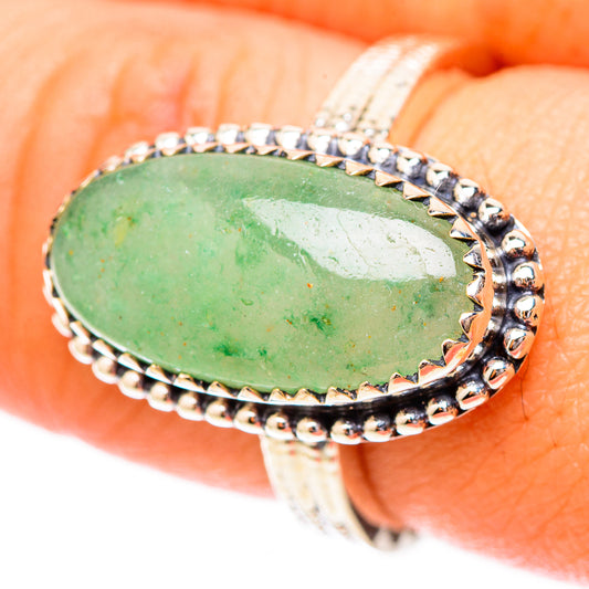 Green Aventurine Rings handcrafted by Ana Silver Co - RING118089