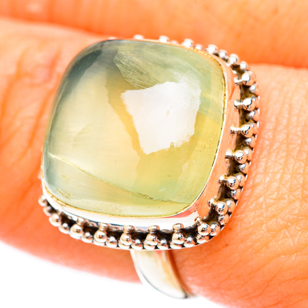Prehnite Rings handcrafted by Ana Silver Co - RING118090