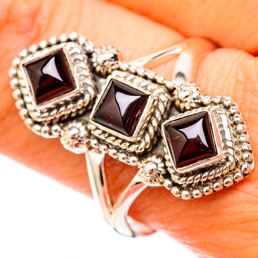 Garnet Rings handcrafted by Ana Silver Co - RING118093