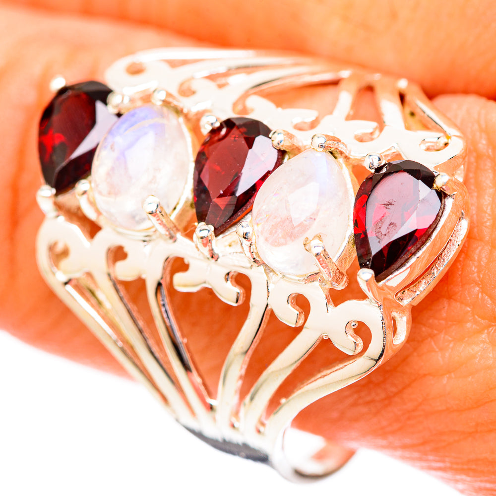 Garnet Rings handcrafted by Ana Silver Co - RING118094