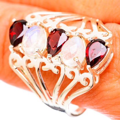 Garnet Rings handcrafted by Ana Silver Co - RING118094