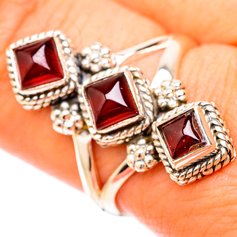 Garnet Rings handcrafted by Ana Silver Co - RING118095