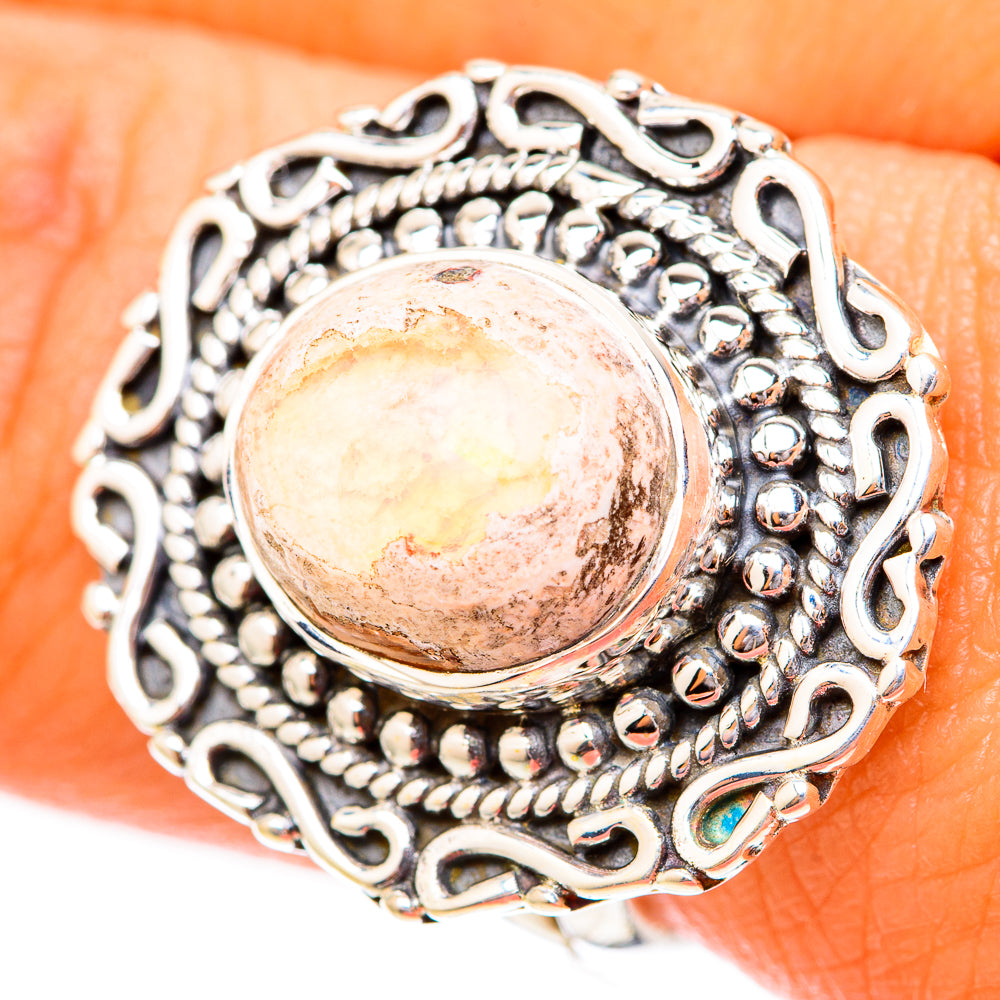 Mexican Fire Opal Rings handcrafted by Ana Silver Co - RING118103