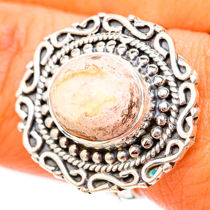 Mexican Fire Opal Rings handcrafted by Ana Silver Co - RING118103