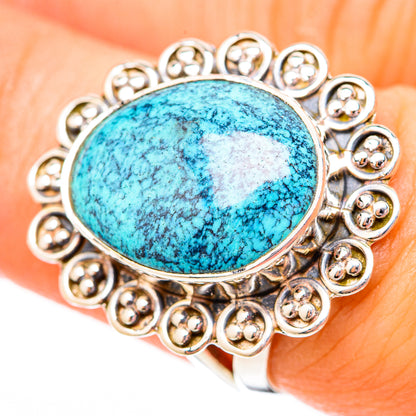 Tibetan Turquoise Rings handcrafted by Ana Silver Co - RING118104