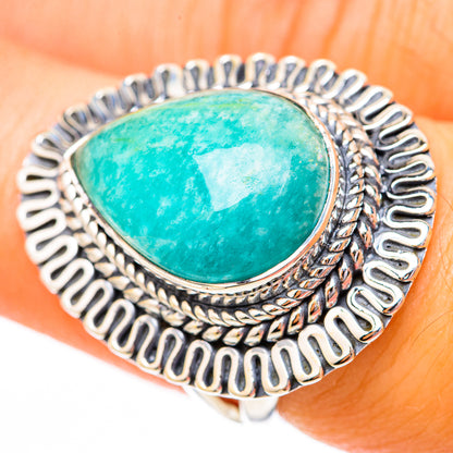 Amazonite Rings handcrafted by Ana Silver Co - RING118105