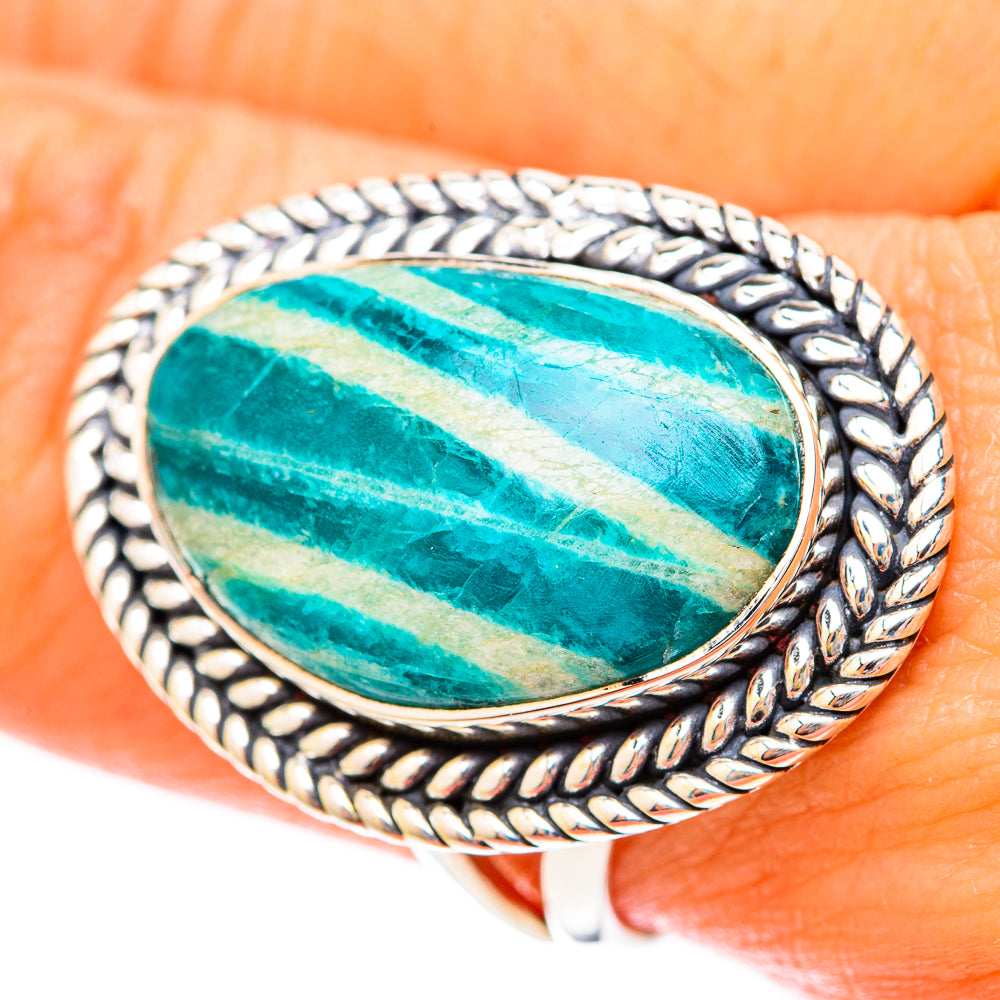 Amazonite Rings handcrafted by Ana Silver Co - RING118110