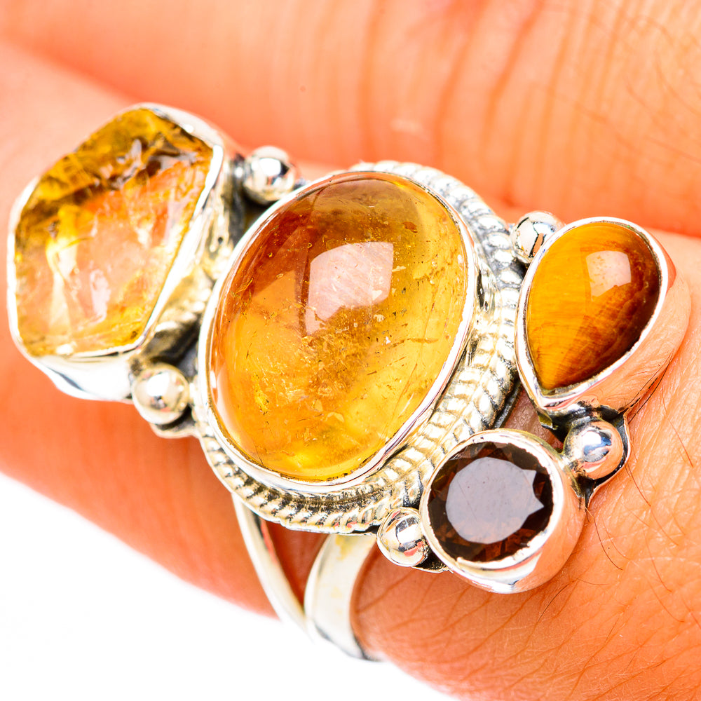Citrine Rings handcrafted by Ana Silver Co - RING118117