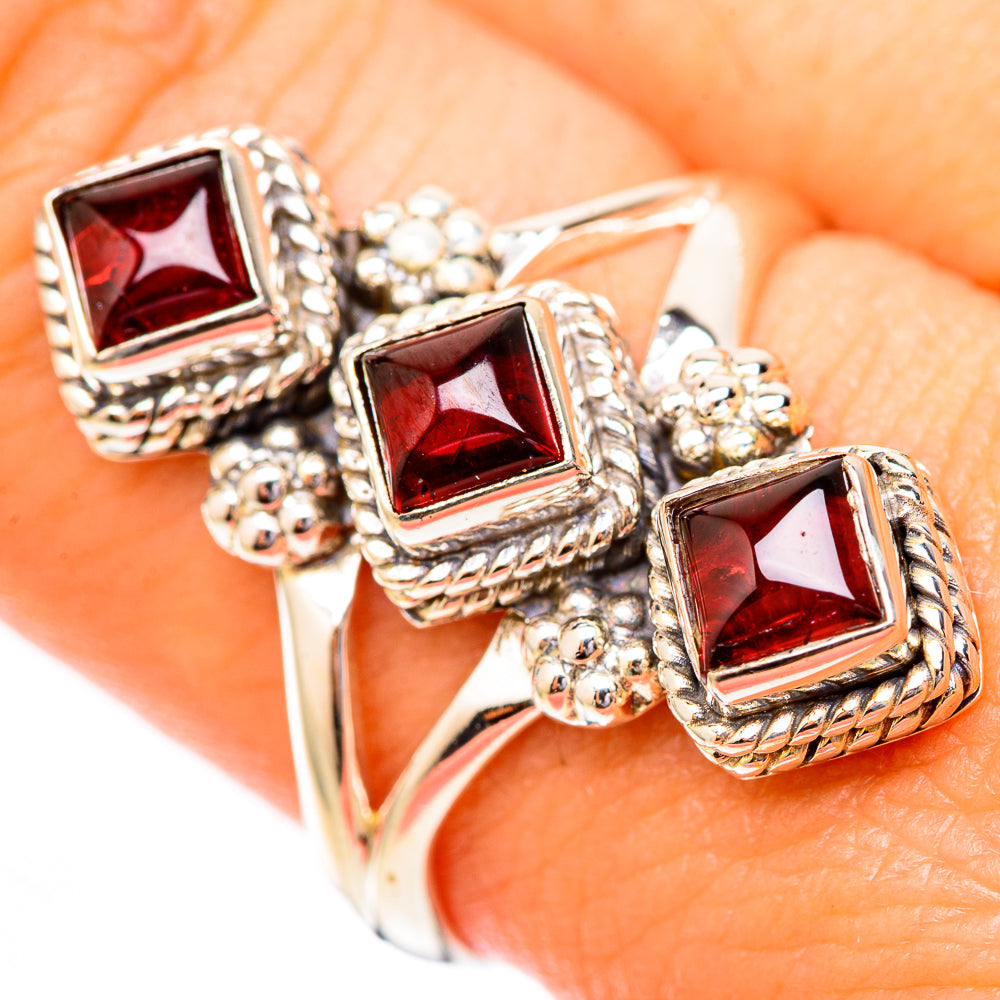 Garnet Rings handcrafted by Ana Silver Co - RING118119