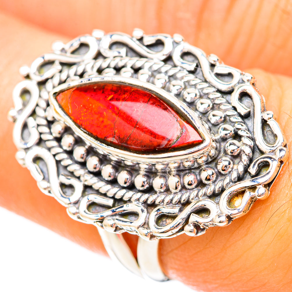 Ammolite Rings handcrafted by Ana Silver Co - RING118120