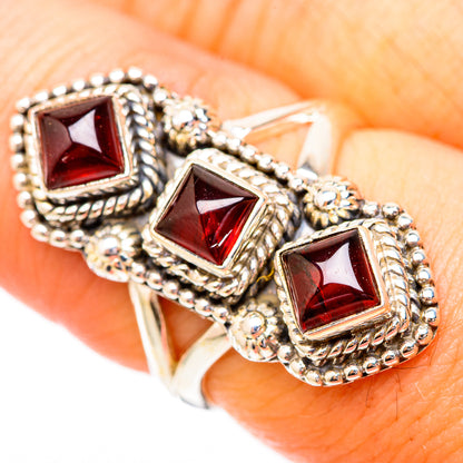 Garnet Rings handcrafted by Ana Silver Co - RING118121